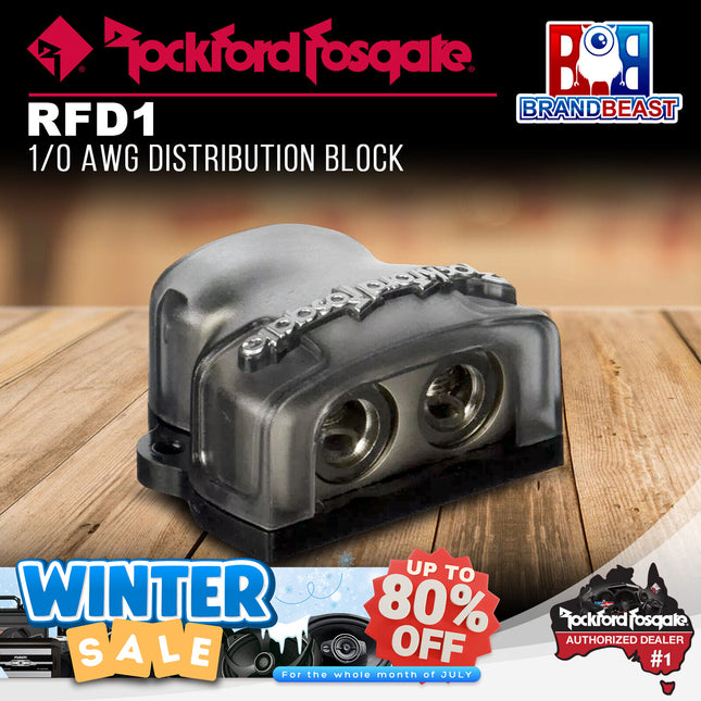 Rockford Fosgate RFD1 1/0 AWG Distribution Block