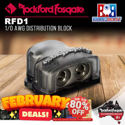 Rockford Fosgate RFD1 1/0 AWG Distribution Block