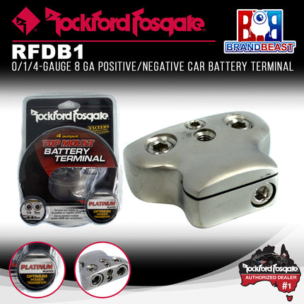 Rockford Fosgate RFDB1 4 AWG or 1/0 AWG Positive-Negative Battery Terminal