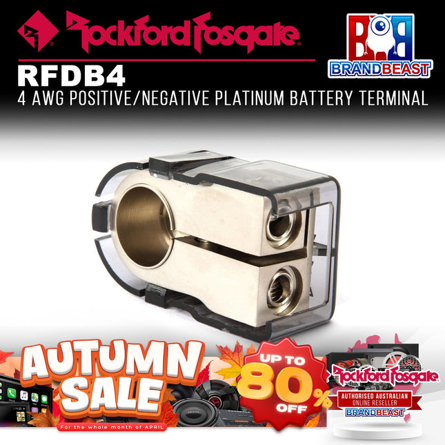 Rockford Fosgate RFDB4 4 AWG Positive/Negative Battery Terminal