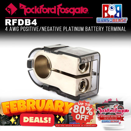 Rockford Fosgate RFDB4 4 AWG Positive/Negative Battery Terminal