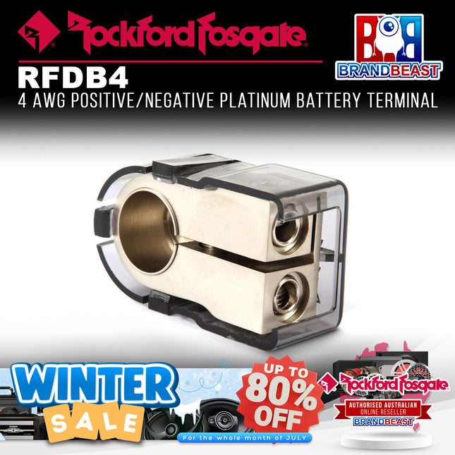 Rockford Fosgate RFDB4 4 AWG Positive/Negative Battery Terminal