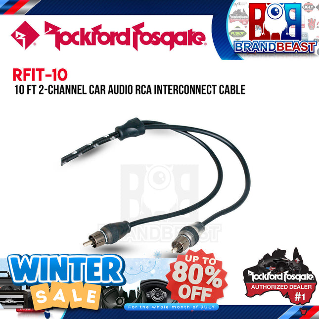 Rockford Fosgate RFIT-10 10 Feet Premium Dual Twist Signal Cable