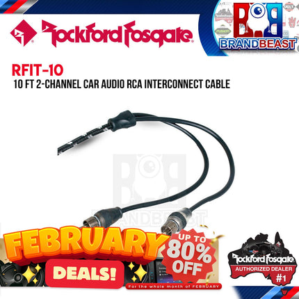 Rockford Fosgate RFIT-10 10 Feet Premium Dual Twist Signal Cable