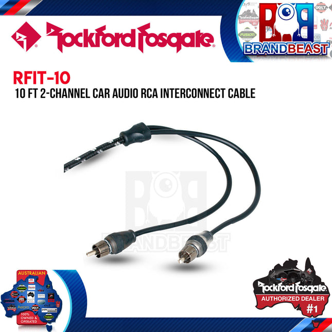 Rockford Fosgate RFIT-10 10 Feet Premium Dual Twist Signal Cable