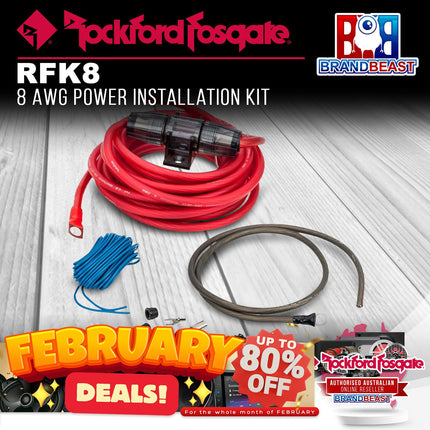 Rockford Fosgate RFK8 8 AWG Power Installation Kit