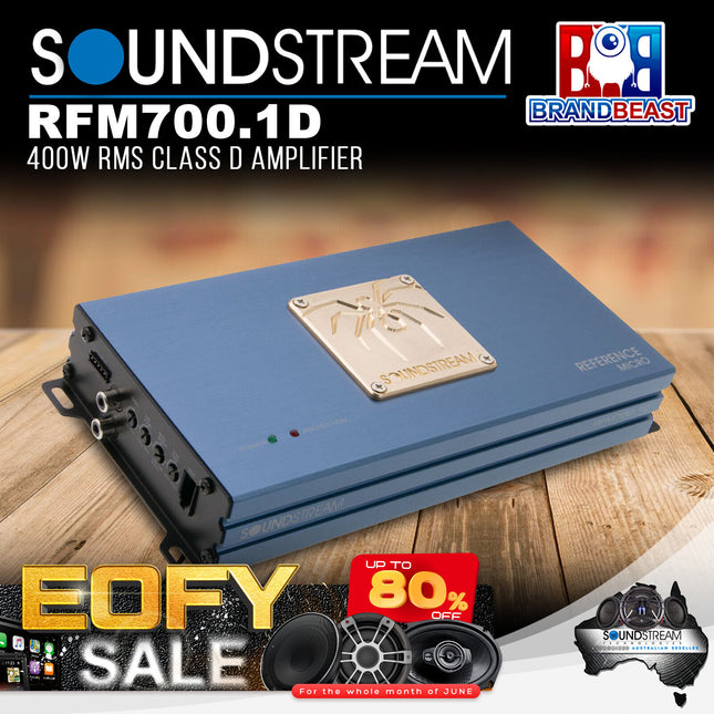 Soundstream RFM700.1D Reference Micro 700W Class-D Digital Monoblock Ampliﬁer