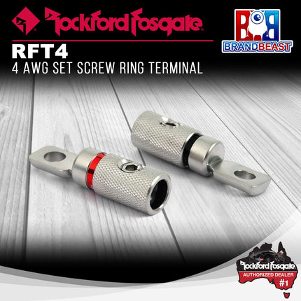 Rockford Fosgate RFT4 4 AWG Set Screw Ring Terminal