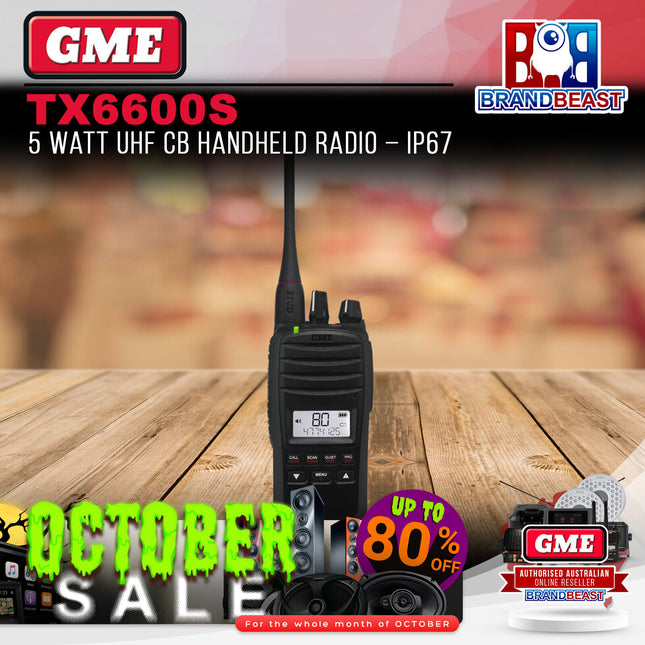 GME TX6600S 5 Watt UHF CB Handheld Radio – IP67