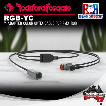 Rockford Fosgate RGB-YC Y-Adapter Color Optix Cable for PMX-RGB
