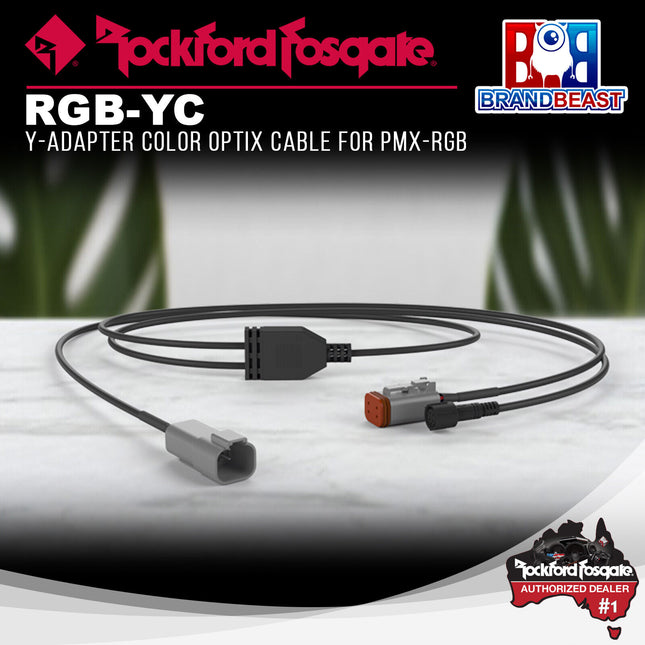 Rockford Fosgate RGB-YC Y-Adapter Color Optix Cable for PMX-RGB