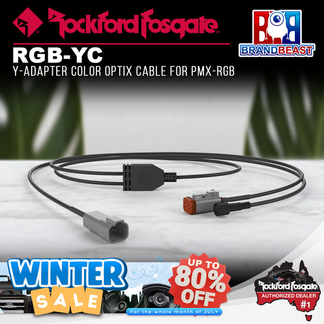 Rockford Fosgate RGB-YC Y-Adapter Color Optix Cable for PMX-RGB