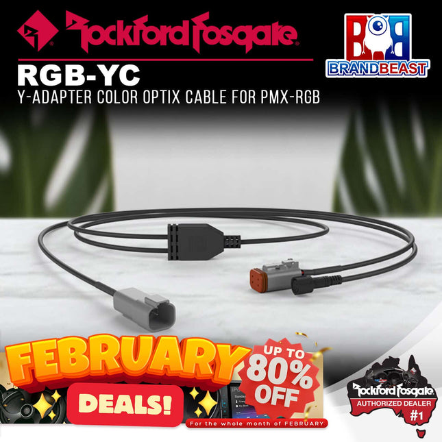 Rockford Fosgate RGB-YC Y-Adapter Color Optix Cable for PMX-RGB