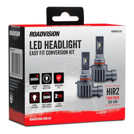 Roadvision RGHIR2EFLED LED HIR2 Headlight Globe Kit 6000K 12-24V