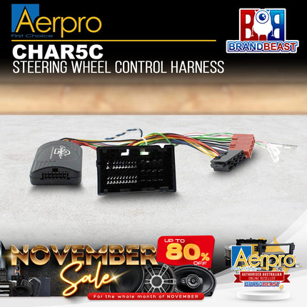 Aerpro CHAR5C Steering Wheel Control Harness Suit Alfa Romeo Giulietta 2014