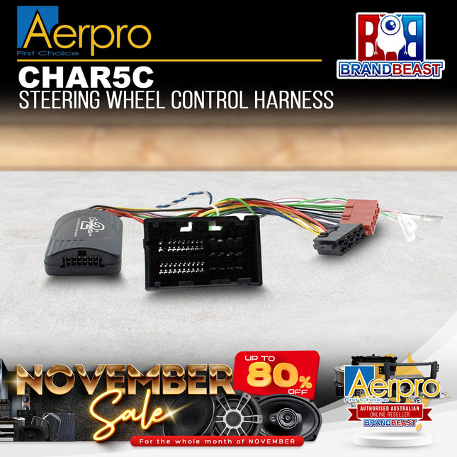 Aerpro CHAR5C Steering Wheel Control Harness Suit Alfa Romeo Giulietta 2014