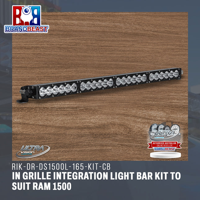 Ultra Vision Lighting RIK-DR-DS1500L-165-KIT-CB Light Bar Kit To Suit Ram DS Laramie