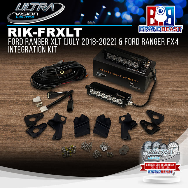 Ultra Vision Lighting RIK-FRXLT/PX3-4 4000K Integration Kit To Suit Ford Ranger XLT/FX4