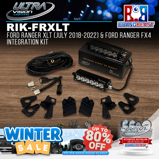 Ultra Vision Lighting RIK-FRXLT/PX3 5700K Integration Kit To Suit Ford Ranger XLT/FX4