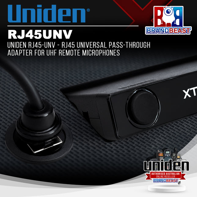 UNIDEN RJ45-UNV - RJ45 Universal Pass-Through Adapter for UHF Remote Microphones