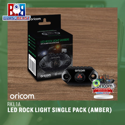 Oricom RKL1A LED Rock Light Single Pack (Amber)