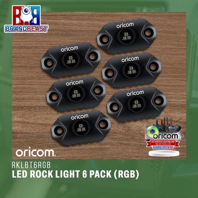 Oricom RKLBT6RGB LED Rock Light 6 Pack (RGB)