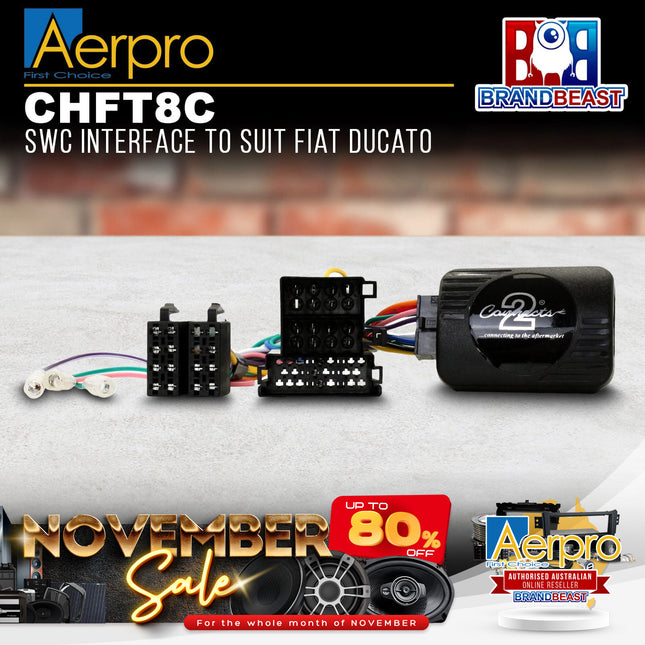 Aerpro CHFT8C Steering Wheel Control Interface Suit Fiat Ducato 2006 - 2012