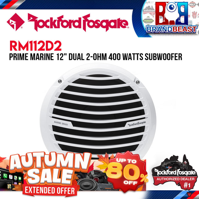 Rockford Fosgate RM112D2 Prime 12" Dual 2-Ohm Subwoofer