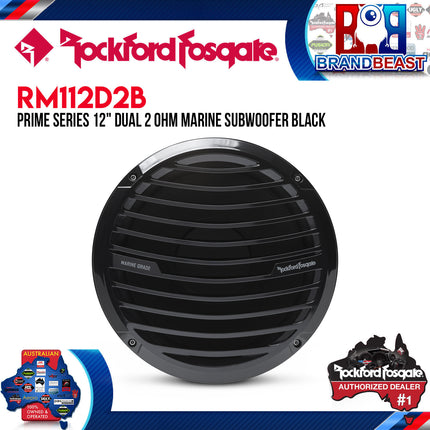 Rockford Fosgate RM112D2B Prime 12" Dual 2-Ohm Subwoofer - Black