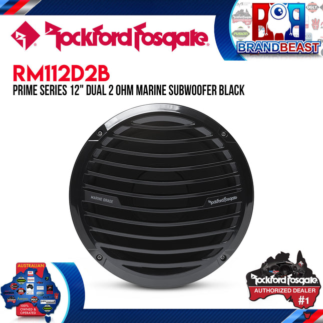 Rockford Fosgate RM112D2B Prime 12" Dual 2-Ohm Subwoofer - Black