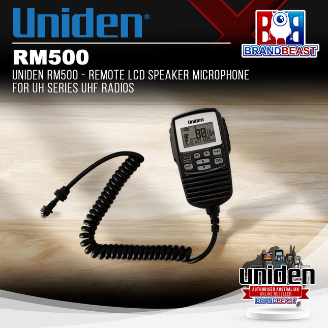 UNIDEN RM500 - Remote LCD Speaker Microphone for UH Series UHF Radios
