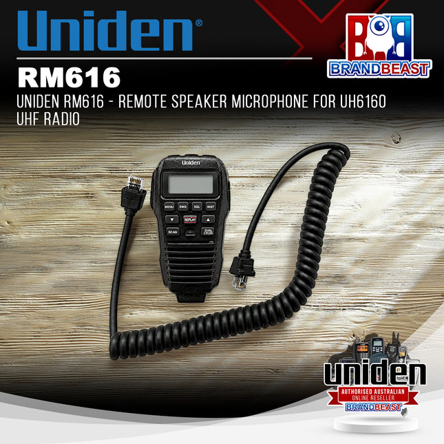 UNIDEN RM616 - Remote Speaker Microphone for UH6160 UHF Radio