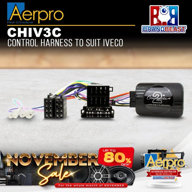 Aerpro CHIV3C Steering Wheel Control Harness to Suit Iveco Daily 2014-2017