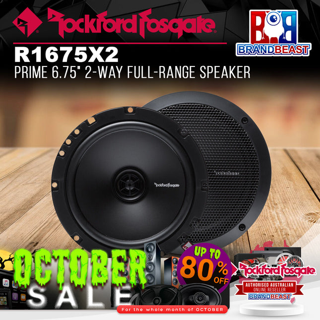 Rockford Fosgate R1675X2 Prime 6.75" 2-Way Full-Range Speaker