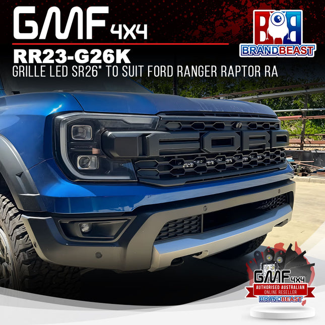 GMF4X4 RR23-G26K Grille LED SR26" To Suit Ford Ranger Raptor RA