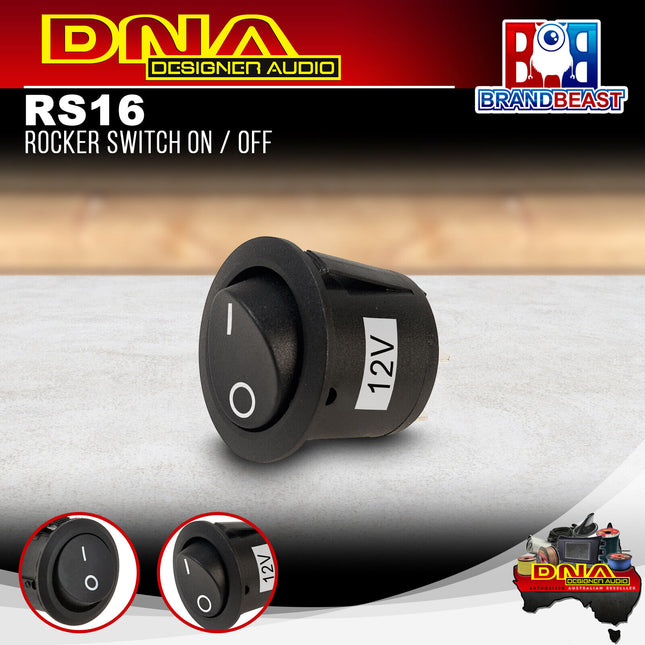 DNA RS16 12 Volt Off/On Rocker Switch