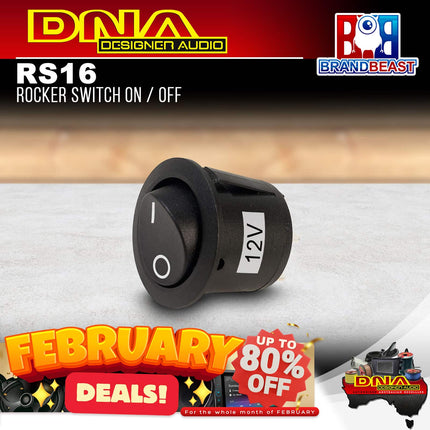 DNA RS16 12 Volt Off/On Rocker Switch