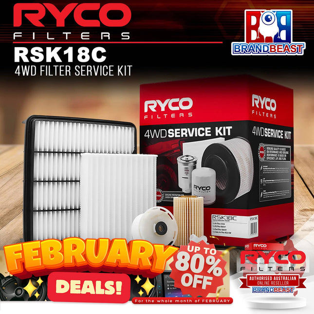 Ryco RSK18C 4WD Filter Service Kit