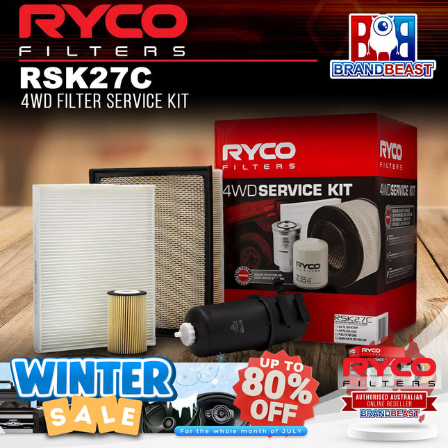 Ryco RSK27C 4WD Filter Service Kit