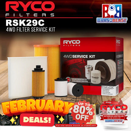 Ryco RSK29C 4WD Filter Service Kit