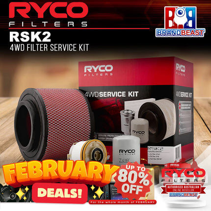 Ryco RSK2 4WD Filter Service Kit