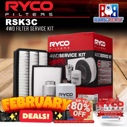 Ryco RSK3C 4WD Filter Service Kit