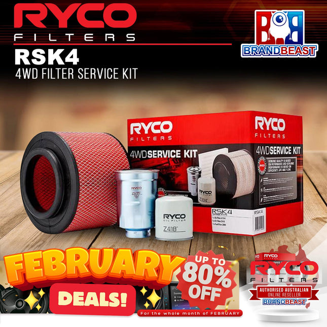 Ryco RSK4 4WD Filter Service Kit