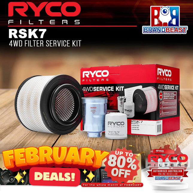 Ryco RSK7 4WD Filter Service Kit