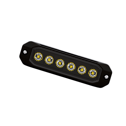Roadvision RSM0606A LED Strobe Module - 10-30V Rectangle Surface Mount 18W Amber