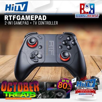 HiTV 9VR3DGMPADWH RTF GamePad Plus Smart 2-In-1 TV Controller - Single