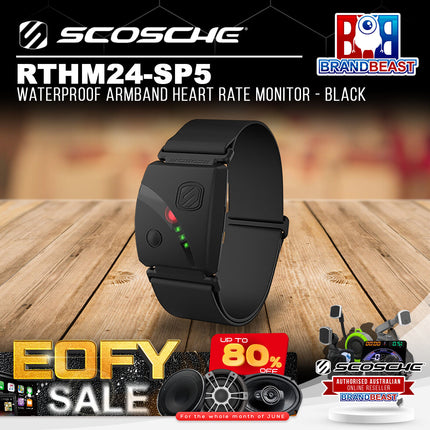 Scosche RTHM24-SP5 Waterproof Armband Heart Rate Monitor - Black