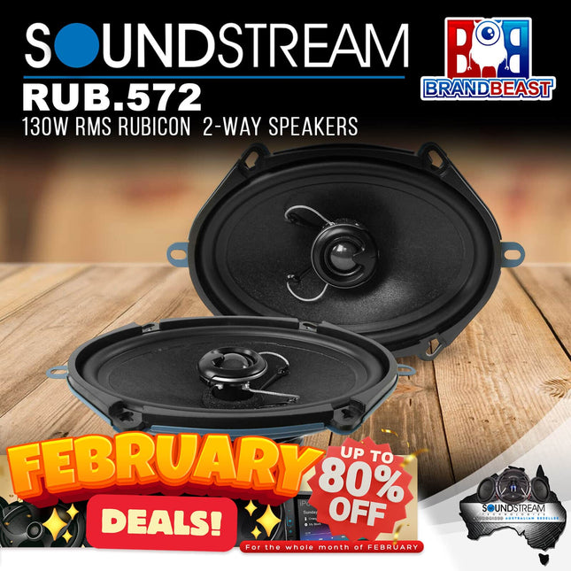 Soundstream RUB.572 5x7&quot; 110W RMS 2-Way Rubicon Series Speakers