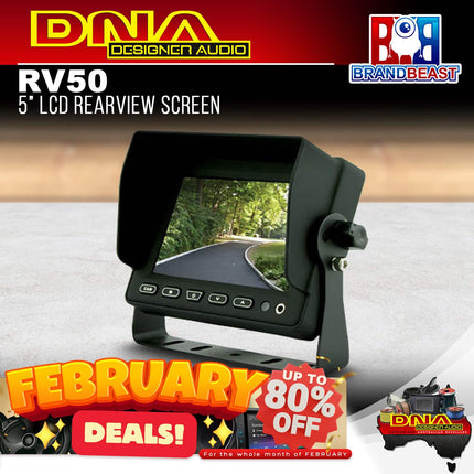 DNA RV50 5" 3-Channel LCD Rearview Screen