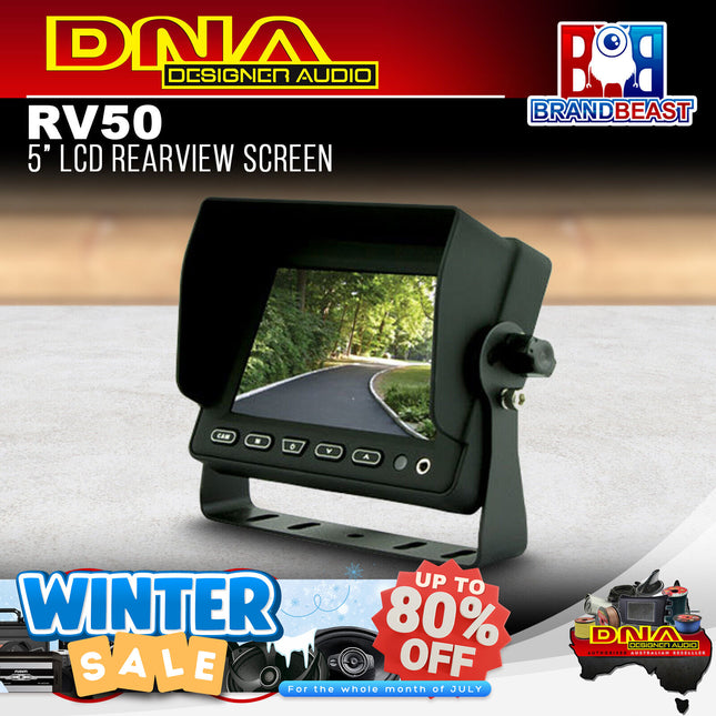 DNA RV50 5" 3-Channel LCD Rearview Screen
